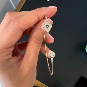 Evil Eye Gold Bangle Bracelet